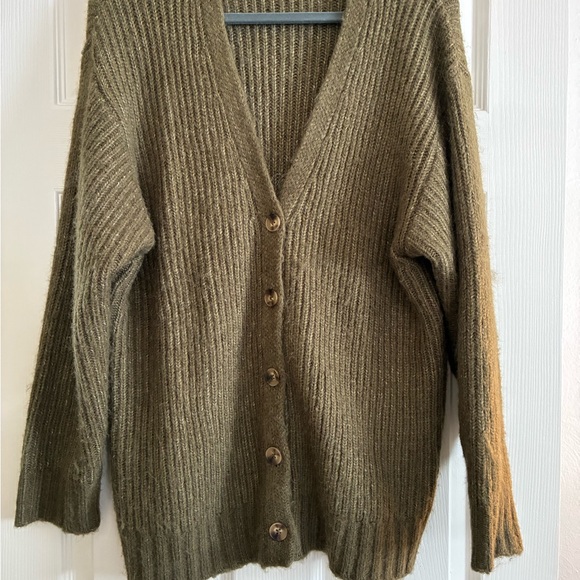 Z Supply Sweaters - Olive Green Z Supply Josie Women’s Cardigan Sweater Size Large